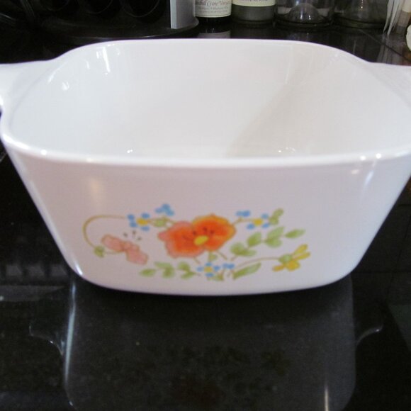 Corning Ware P43B Wildflower Casserole Dish no lid 2-3/4 cup - Picture 2 of 13